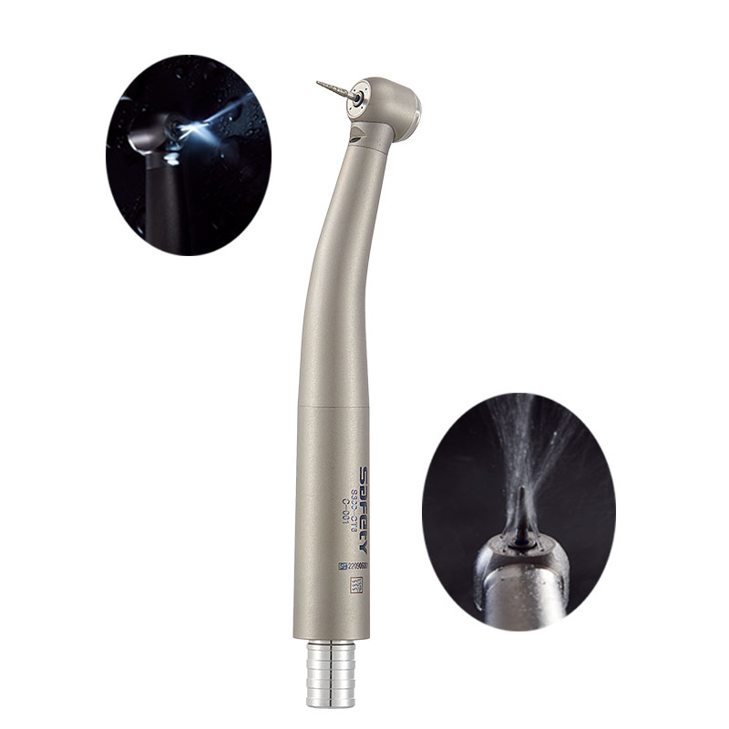 Dental Surgical Single Spray Air Turbine High Speed Dental Handpiece With LED 